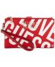 Guess Gl758457Rml Small Leather Goods Michy Slg Double Zip Organizer Red Multi Nb